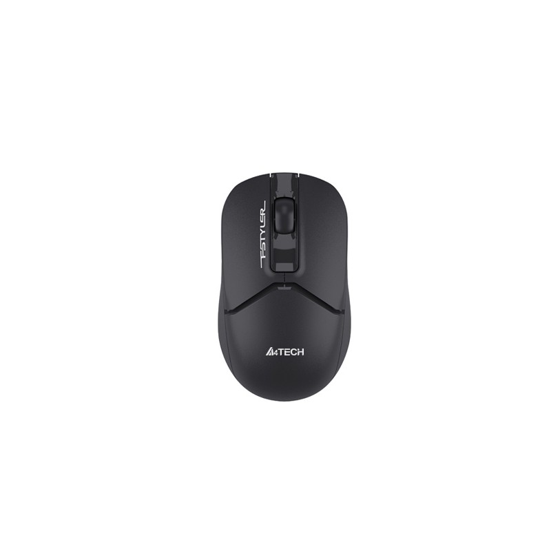 A4TECH WIRELESS MOUSE WITH SILENT CLICK FG-12S, 1200 DPI WITH WIDER WHEEL, WINDOWS XP / VISTA / 7 / 8 / 8.1 / 10, BLACK