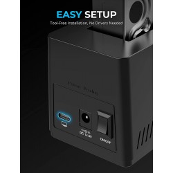 SABRENT USB C Docking Station for PCIe/NVMe and SATA - Technical View