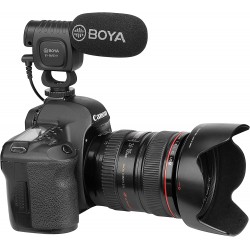 BOYA BY-BM3011 Compact On-Camera Shotgun Microphone for Cameras, Smartphones, Tablets and Computers, Black
