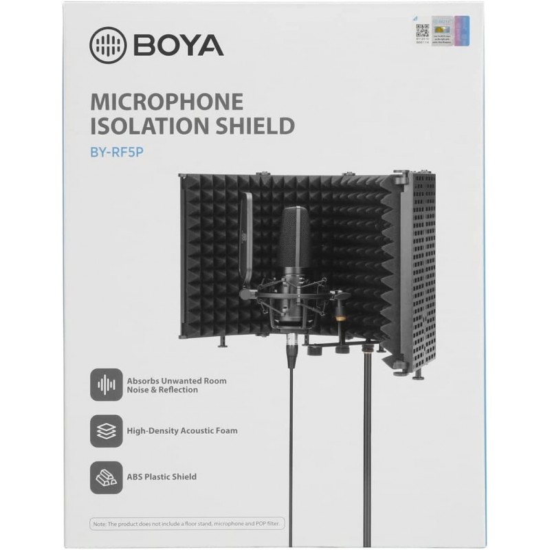 Boya BY-RF5P Foldable Microphone Isolation Shield and Reflection Filter