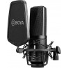Irfora Microphone with Double-layer Pop Filter Shock Mount (BY-M1000)