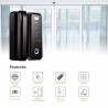 ZKTeco Glass Door Lock with Door Bell, RFID, Fingerprint, Remote & Passcode - GL300 Glass (10-12 mm Thickness)
