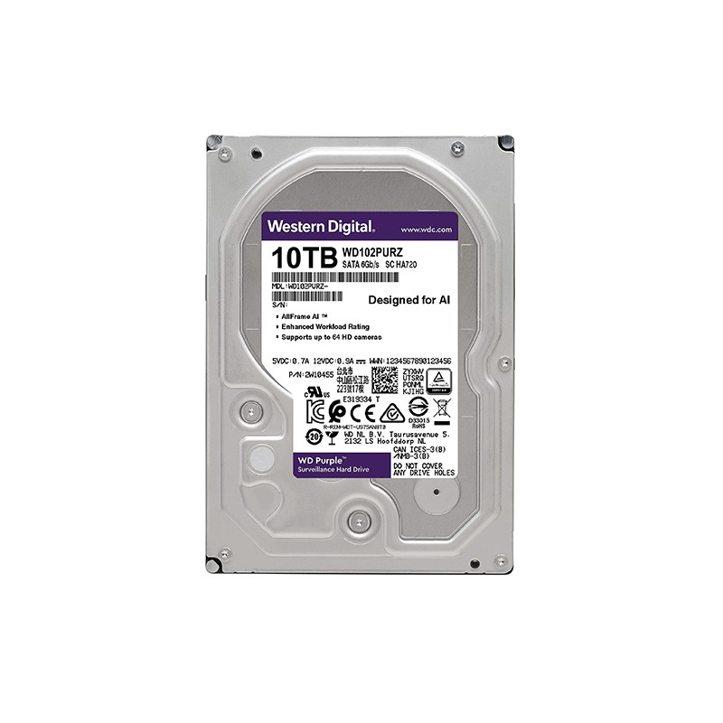 HDD SATA 10TB WD PURPLE  WD101PURP