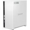 Qnap TS 233 2 bay Desktop NAS Enclosure 8TB RAM Seagate Ironwolf Drive, White, TS-233/8TB-IW