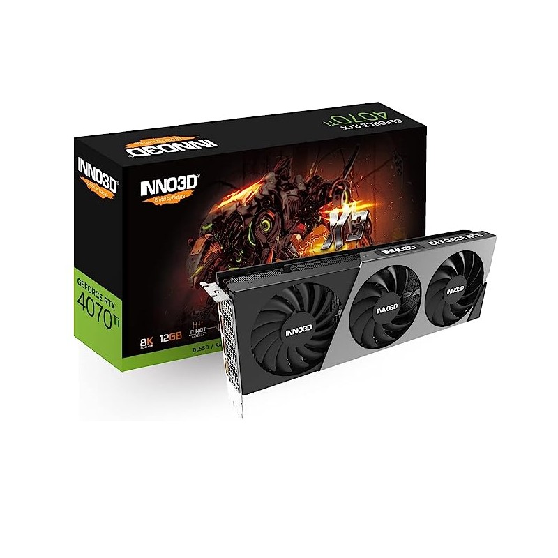 INNO3D NVIDIA GEFORCE RTX 4070 Ti X3 12GB GDDR6X pci_e_x16 Gaming ...