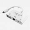 Promate 3-IN-1 HUB FOR LIGHTNING TO 3.5MM JACK USB 3.0 PORT AND LIGHTNING CHARGING PORT
