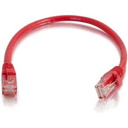 5 Pack Snagless 0.5M Short Cat6 Ethernet Cable 1.6ft Ethernet Computer LAN Network Cord,- full copper (Red)