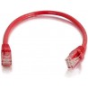 5 Pack Snagless 0.5M Short Cat6 Ethernet Cable 1.6ft Ethernet Computer LAN Network Cord,- full copper (Red)