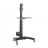 SINGLE MONITOR HEIGHT ADJUSTABLE COMPUTER MOBILE WORKSTATION