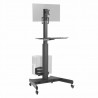 SINGLE MONITOR HEIGHT ADJUSTABLE COMPUTER MOBILE WORKSTATION