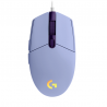 MOUSE LOGITECH G203 LIGHTSYNC WIRED RGB LILAC-GAMING | 910-005853