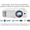 Optoma EH412STx Short Throw 1080p HDR Professional Projector