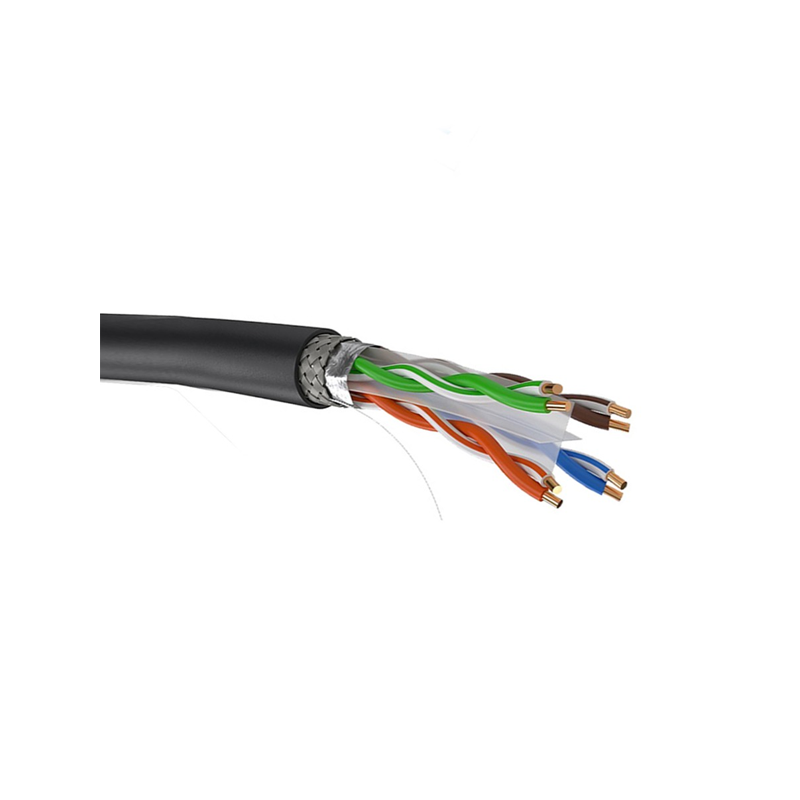 GENUINE CAT6 CABLE SFTP OUTDOOR-BLACK 23 AWG, 305 METER