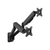 COST-EFFECTIVE SPRING-ASSISTED DUAL MONITOR WALL MOUNT 17"-32"