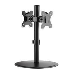 ARTICULATING POLE MOUNT SINGLE DUAL MONITORS STAND FITS FOR 13" TO 32"