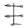 QUAD SCREENS ARTICULATING MONITOR STAND For most 13"-27" LCD monitors