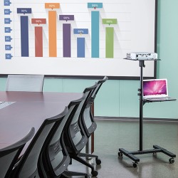 STEEL ADJUSTABLE PROJECTOR & LAPTOP TROLLEY