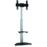 TV CART For public presentations most 37"-70" screens The FS01G Aluminum & Glass TV Cart