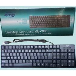 Sky Dude Desktop Keyboard KB 308 Full Size Keyboard Plug n Play USB Connection