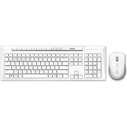 RAPOO 8210M Wireless Keyboard and Mouse Combo, Multi-mode connectivity connect up to 3 Devices simultaneously