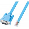DTech DB9 to RJ45 Console Cable Cisco Device Management Serial Adapter (6ft Blue)