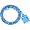 DTech DB9 to RJ45 Console Cable Cisco Device Management Serial Adapter (6ft Blue)