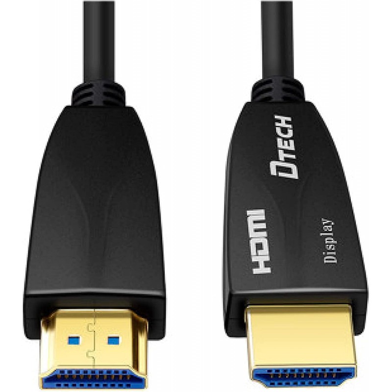 Gold 4k 2.0 3D 18Gbps 60hz AOC Fibers HDMI Cable DTECH (50m)