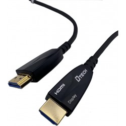 Gold 4k 2.0 3D 18Gbps 60hz AOC Fibers HDMI Cable DTECH (15m)