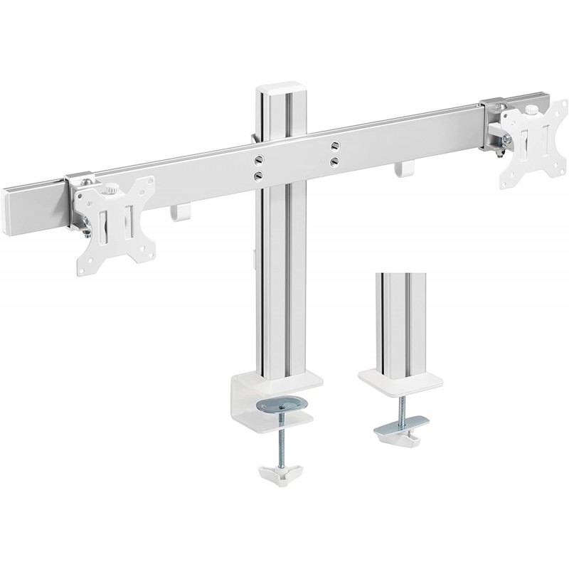 DUAL SCREENS HEAVY-DUTY ALUMINUM MONITOR ARMS For Most 17"-32" Monitors