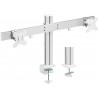DUAL SCREENS HEAVY-DUTY ALUMINUM MONITOR ARMS For Most 17"-32" Monitors