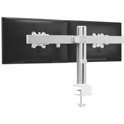 DUAL SCREENS HEAVY-DUTY ALUMINUM MONITOR ARMS For Most 17"-32" Monitors