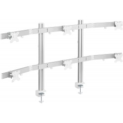 Newstar SIX SCREENS HEAVY-DUTY ALUMINUM MONITOR ARMS For Most 17"-32" Monitors