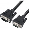 Dtech VGA 3+6 M/M HD CABLE （BLACK） high speed male to male Cable 15m