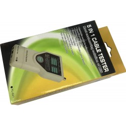 5 IN CABLE TESTER RJ-45,RJ-11,1394,USB &BNC MOST COST -SAVING SOLUTION OF MIS