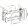 POP-OUT VIDEO WALL MOUNT For most 45"-70" LED, LCD flat panel TVs