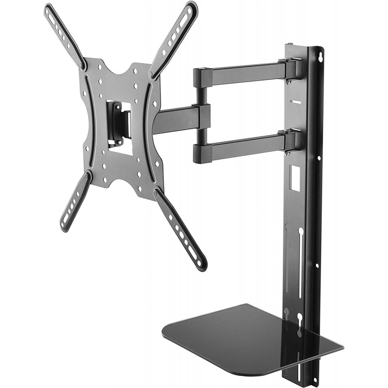 32”-55” Flat Panel TV TV WALL MOUNT BRACKET WITH SUPPORT SHELF