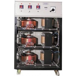 20 KVA 3 Phase Full automatic Servo Voltage Stabiliser with standard voltage Range -30%, 20% Output Voltage (380-415Vac)