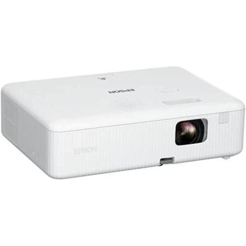 Epson CO-W01 WXGA Projector, 3LCD technology, 3,000 lumen brightness, 378inches screen size, White, Compact