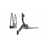 SINGLE SCREEN PREMIUM GAS SPRING COMPUTER WALL MOUNT WITH CPU HOLDER For 17″~32″ Monitor