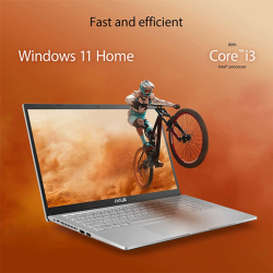 Asus X515 Slim Laptop Intel® Core™ i3-1115G4 Processor, 8GB RAM, 256GB SSD, 15.6" FHD Display, Windows 11 Home
