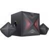 F&D F550X 112 W 2.1 Channel Bluetooth Multimedia Speakers with Subwoofer Speaker, Multicolor LED Display Remote USB SD Card, NFC